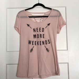 Need More Weekends graphic tee